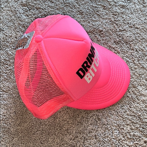 🎉 2xHP 🎉 Drink Up Bitches Hot Pink Hat - Picture 4 of 10
